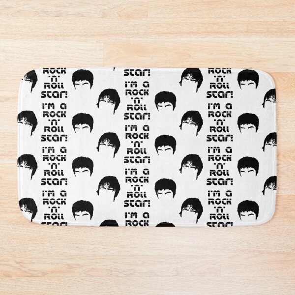 Item preview, Rock n Roll Star Oasis Black Horizontal Print Drawing Art designed and sold by Printopia-.