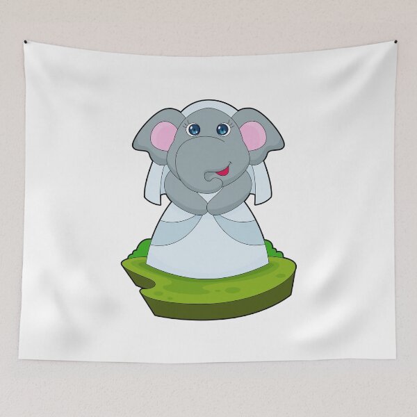 Aperçu de l'œuvre Elephant Bride Veil Wedding créée et vendue par Snabdesign84.