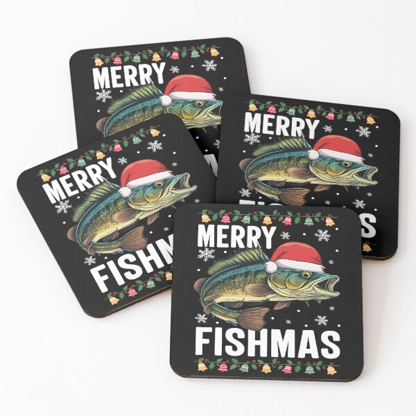 Item preview,  Merry Fishmas Ugly Christmas Sweater Funny Fishing designed and sold by Smix Pixels.