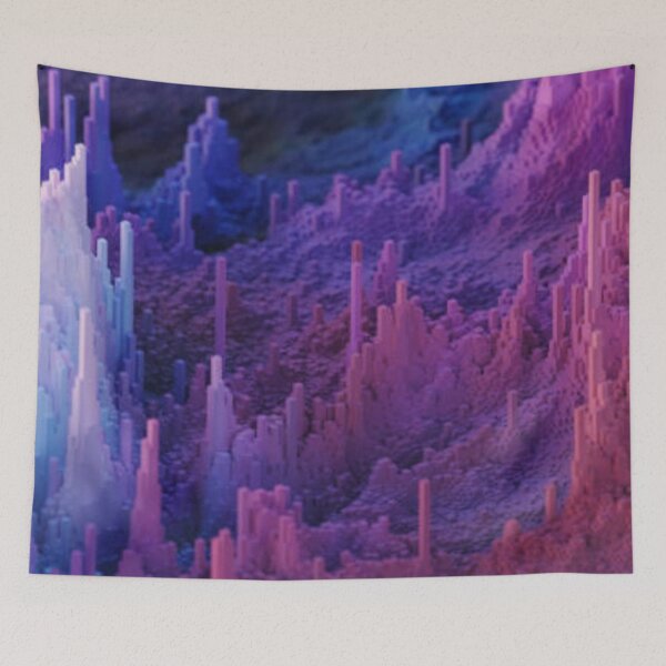 Item preview, Abstract space 3D geometric mountain landscape in a beautiful pink-purple palette. Futuristic bright low poly background for covers, presentations and advertisements. Audio electronic tracks designed and sold by MTShoppingLine.
