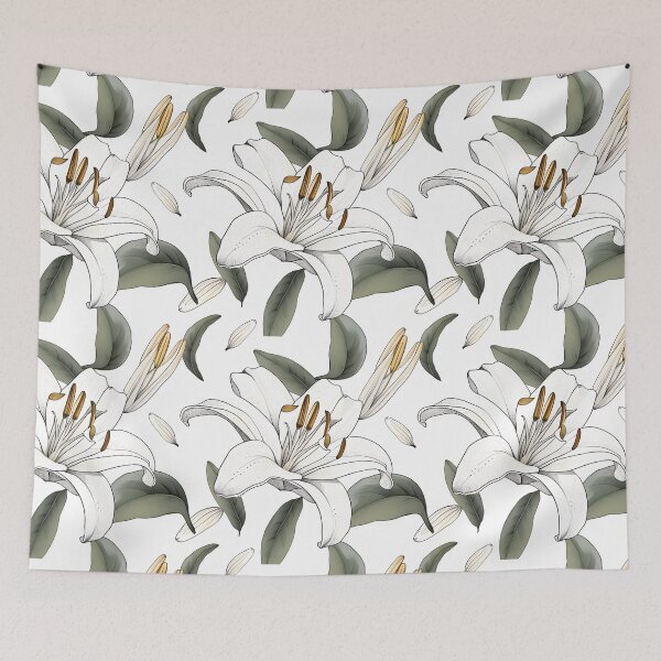 Item preview, Lilium flower pattern designed and sold by Dream Garden.