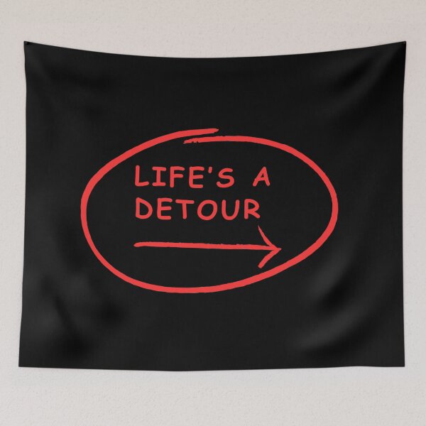 Item preview, LIFE IS A DETOUR; Short motivational quotes typography designed and sold by LoveDesignMania.