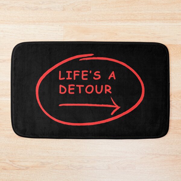 Item preview, LIFE IS A DETOUR; Short motivational quotes typography designed and sold by LoveDesignMania.