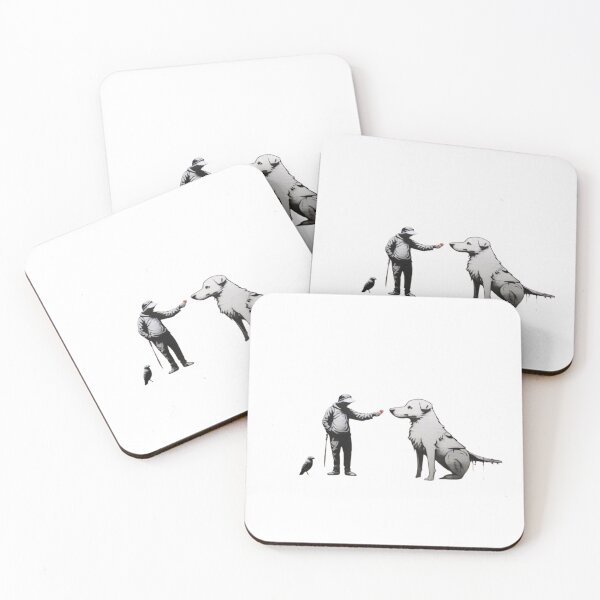 Item preview, banksy bird with dog designed and sold by Gianyyu.