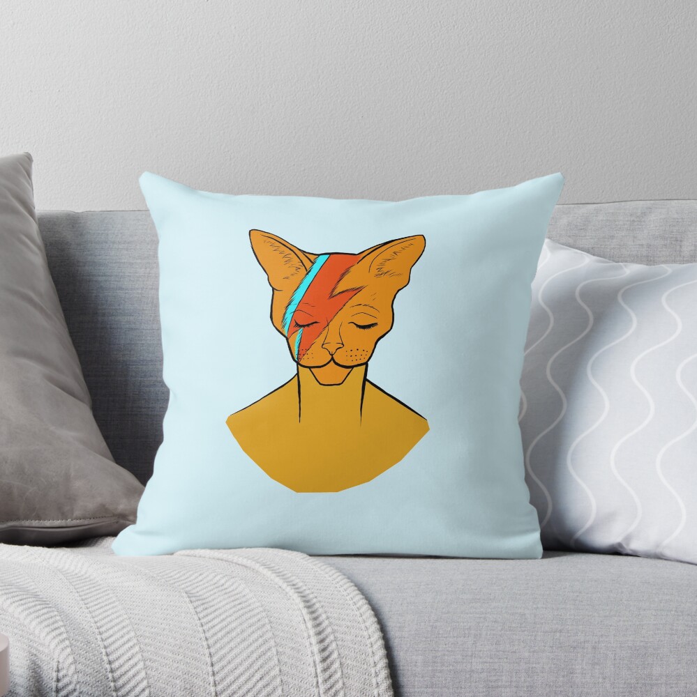 Coussin « David Bowie Cat»