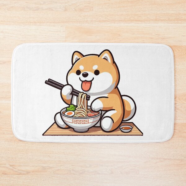 Item preview, Shiba eating ramen designed and sold by ffkj09.