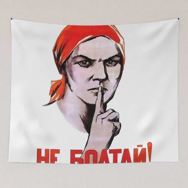 Item preview, Don't Talk, Soviet WW2 Propaganda Poster designed and sold by Martstore.