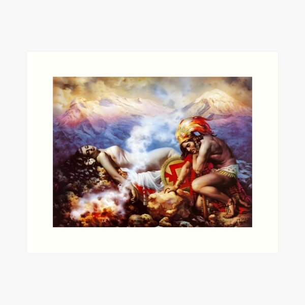 Aperçu de l'œuvre La Légende des Volcans - Jesus Helguera - créée et vendue par special-artist.
