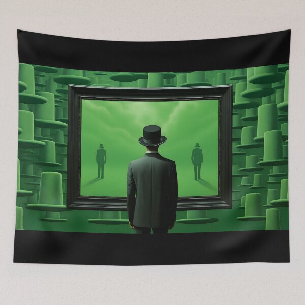 Item preview, Obscured Realities: Hat-framed Surreal Reflections designed and sold by AI-Only Creations.