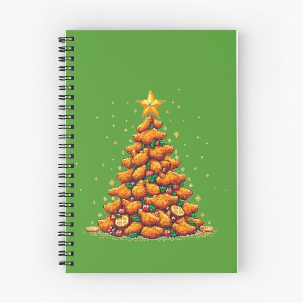Item preview,  Crispy Chicken Christmas Tree Pixel Art designed and sold by PaulBlueShop.