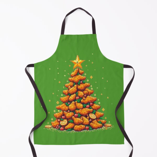 Item preview, Crispy Chicken Christmas Tree Pixel Art designed and sold by PaulBlueShop.