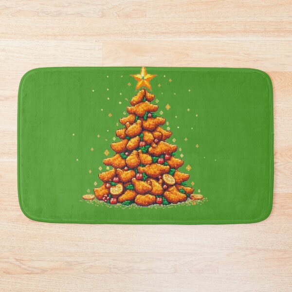 Item preview,  Crispy Chicken Christmas Tree Pixel Art designed and sold by PaulBlueShop.
