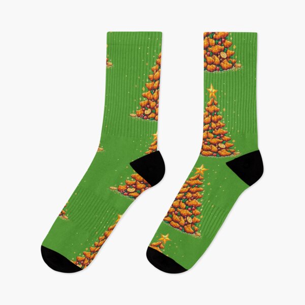 Item preview,  Crispy Chicken Christmas Tree Pixel Art designed and sold by PaulBlueShop.