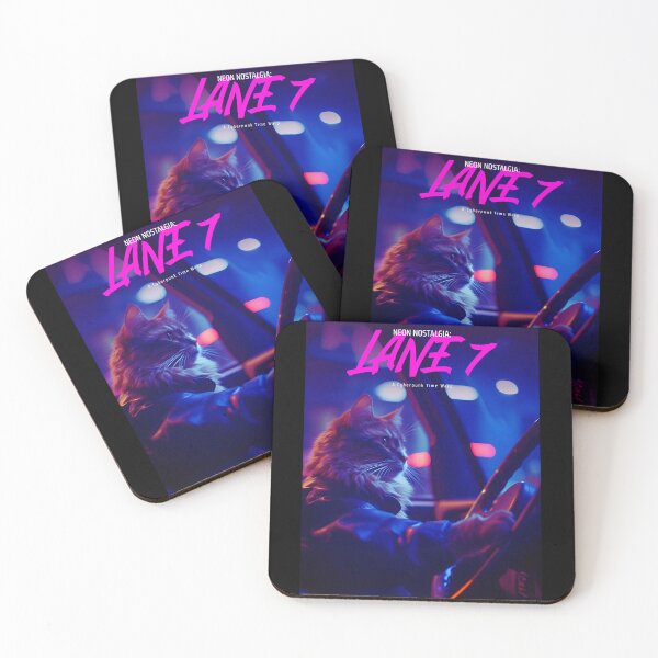 Artikelvorschau, Retro Cyberpunk Cat Lane 7 T-Shirt entworfen und verkauft von PWIENCO.