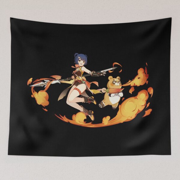 Item preview, Impacto de Genshin - Deseo de personaje oficial de Xiangling - Gacha Splash Art designed and sold by Krimsy.
