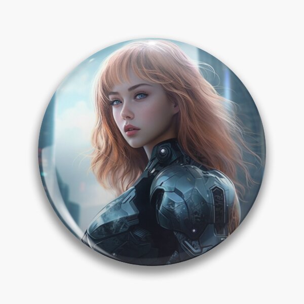 Item preview, lovely woman digital art dark armor cyborg beautiful designed and sold by UILOVE.