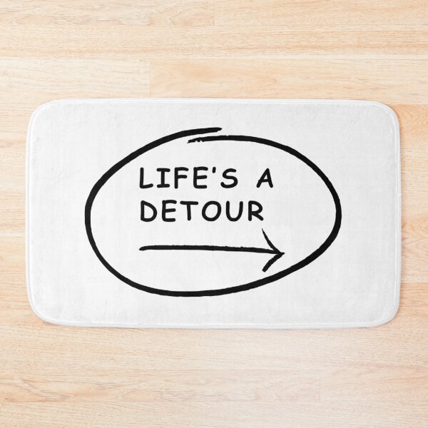 Item preview, LIFE IS A DETOUR; Short motivational quotes typography designed and sold by LoveDesignMania.