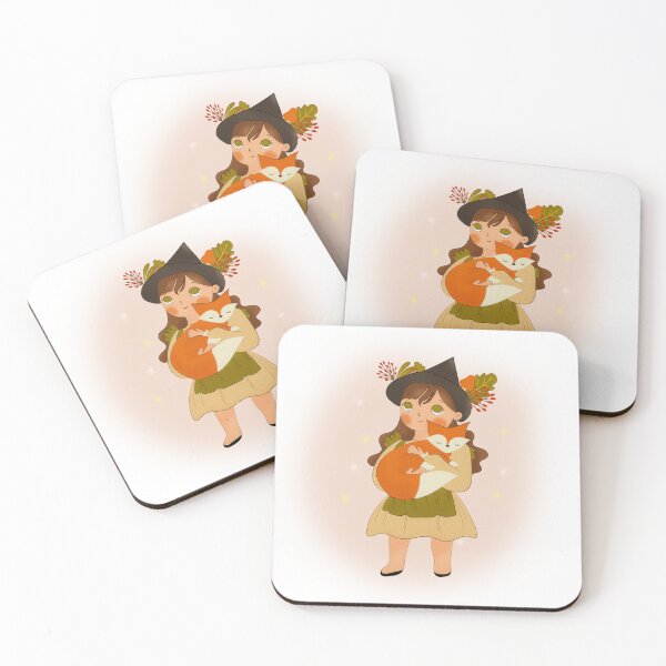 Item preview, A Girl and Her Whimsical Fox Companion designed and sold by istoriadesign.