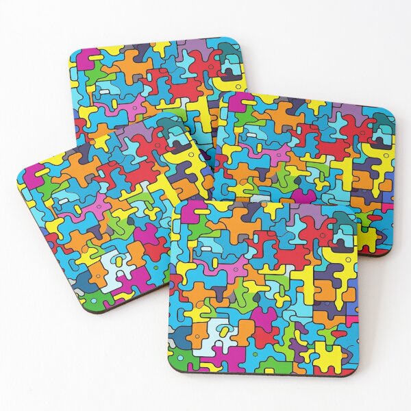 Item preview, Abstract Colorful Puzzle Pattern designed and sold by MadSwellDesigns.