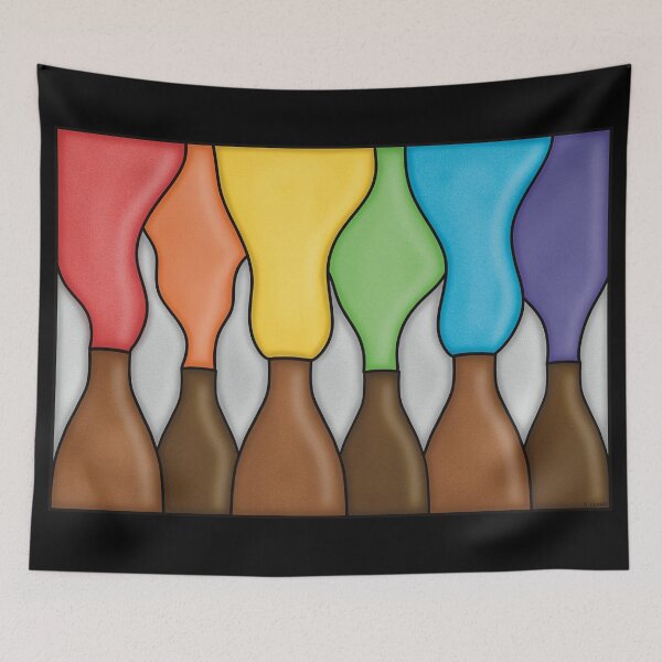Item preview, Potteries Rainbow Smoke Stained Glass designed and sold by MadeByGeeClowes.