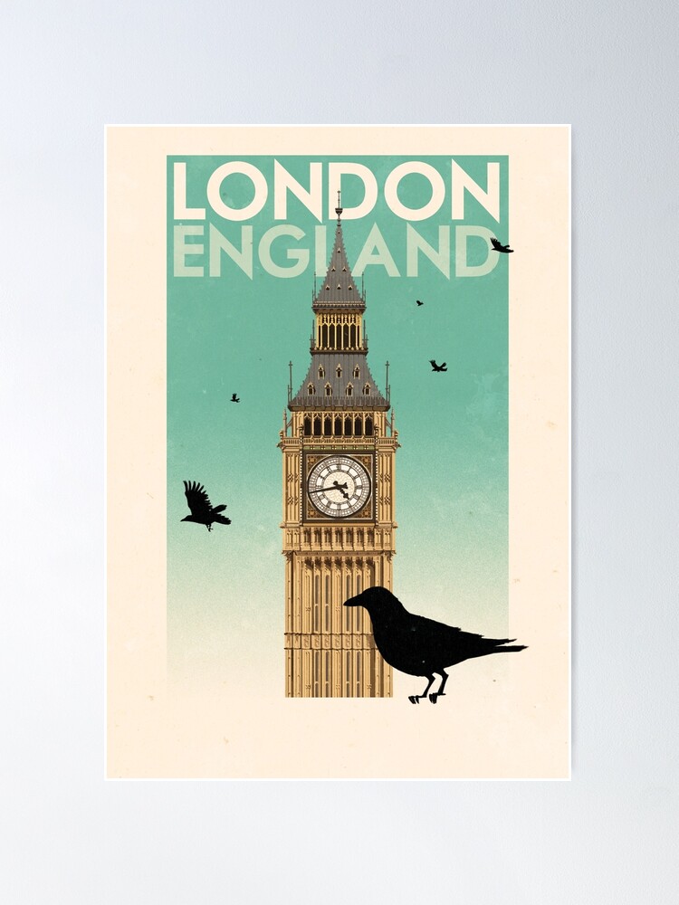 Thumbnail 2 of 3, Poster, Travel Poster - London England designed and sold by ruiricardo.