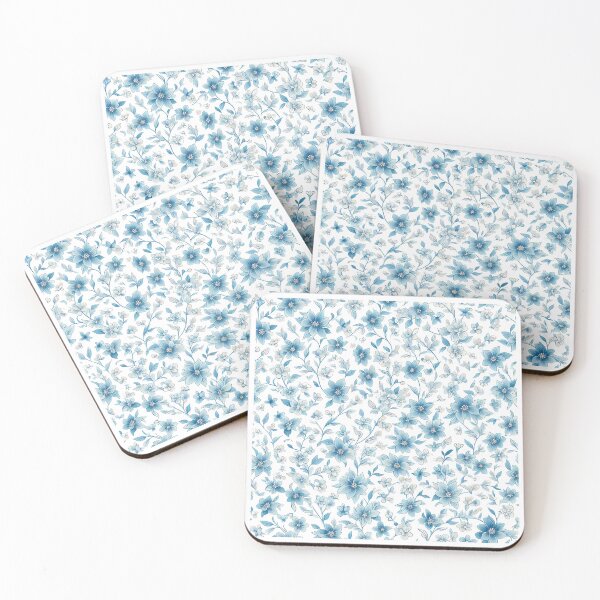 Item preview, Blue Mosaic Flowers  designed and sold by HeeShirt.