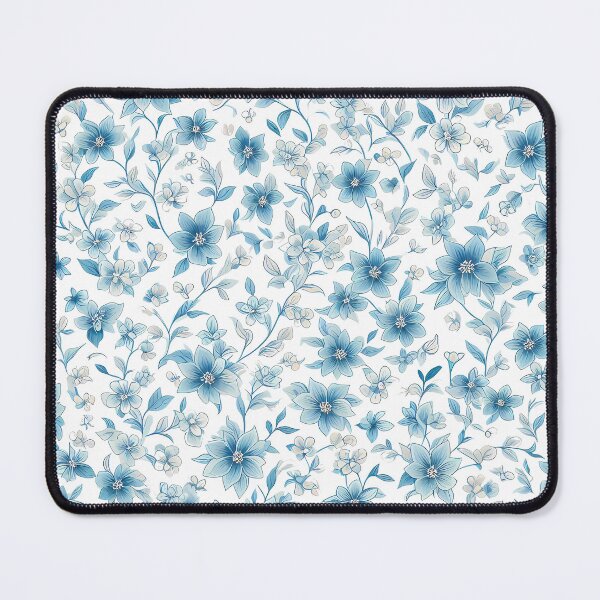Item preview, Blue Mosaic Flowers designed and sold by HeeShirt.