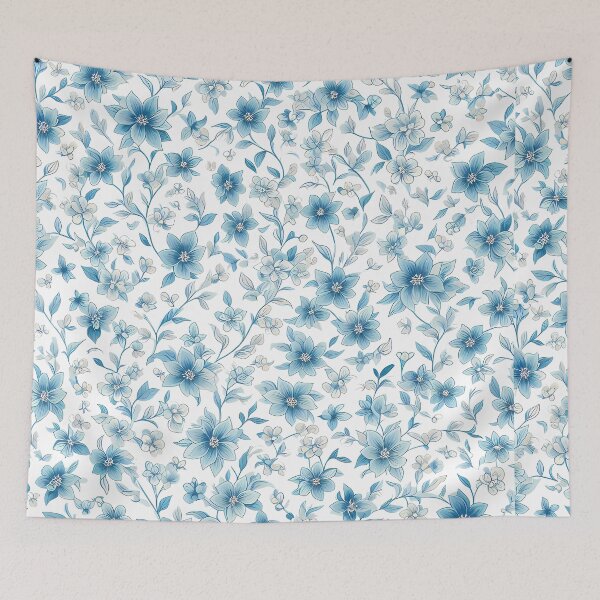 Item preview, Blue Mosaic Flowers  designed and sold by HeeShirt.