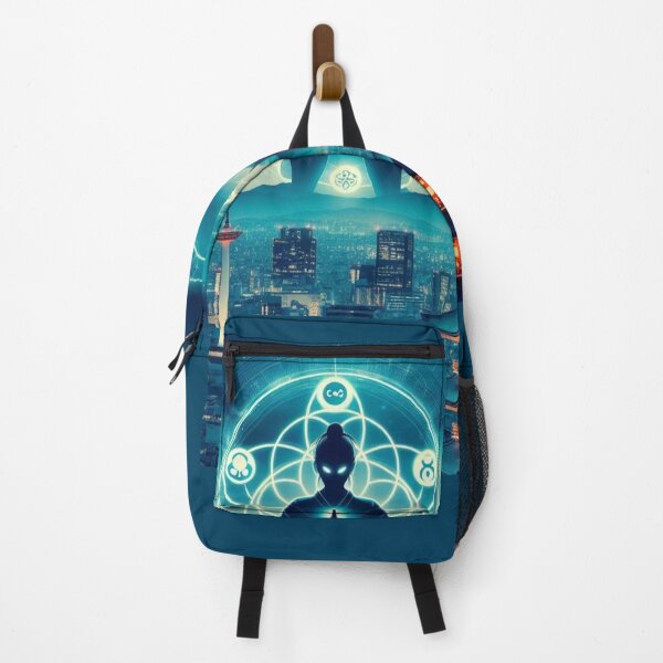 Item preview, kyoto skyline at night anime style. designed and sold by MahmodArt.