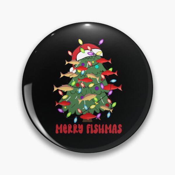 Item preview,  Merry Fishmas Christmas Tree Fish with Lights Funny Fishing designed and sold by Smix Pixels.