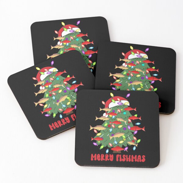 Item preview,  Merry Fishmas Christmas Tree Fish with Lights Funny Fishing designed and sold by Smix Pixels.