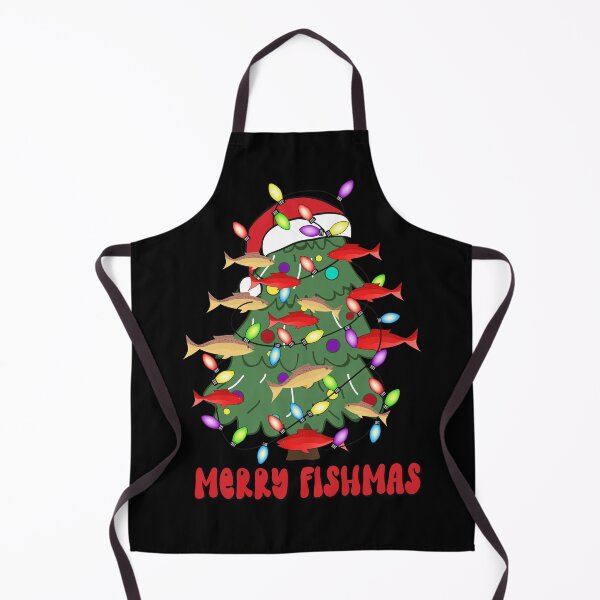 Item preview, Merry Fishmas Christmas Tree Fish with Lights Funny Fishing designed and sold by Smix Pixels.
