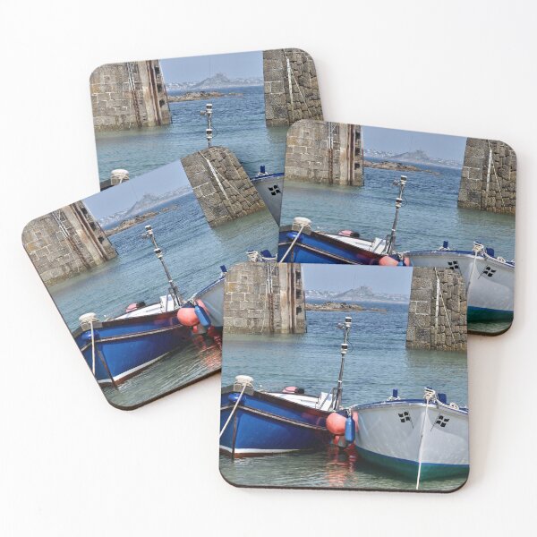 Item preview, Two boats in Mousehole harbour designed and sold by Anne Sanders.