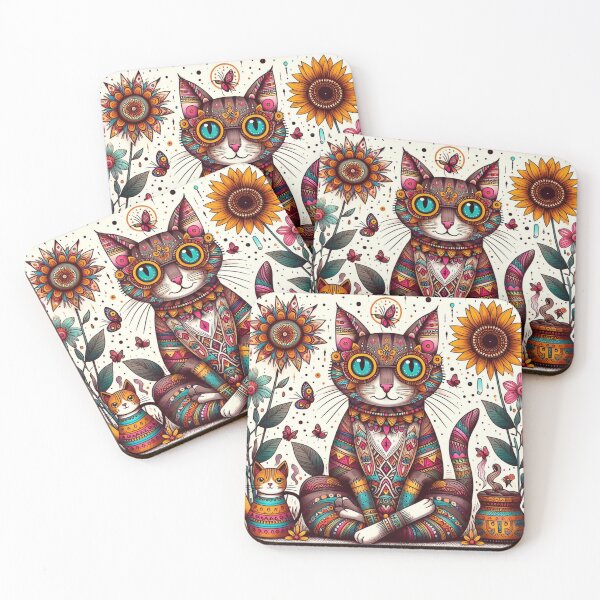 Item preview, hippi cat designed and sold by Greydate.