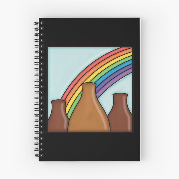 Item preview, Potteries Rainbow Behind Kilns Stained Glass designed and sold by MadeByGeeClowes.