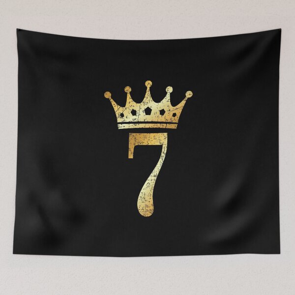 Item preview, Crown Number 7 - 7th Birthday & Anniversary (Ancient Gold) designed and sold by theshirtshops.