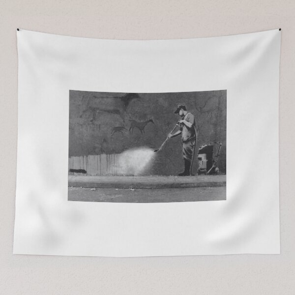 Item preview, banksy satirical street art designed and sold by Gianyyu.