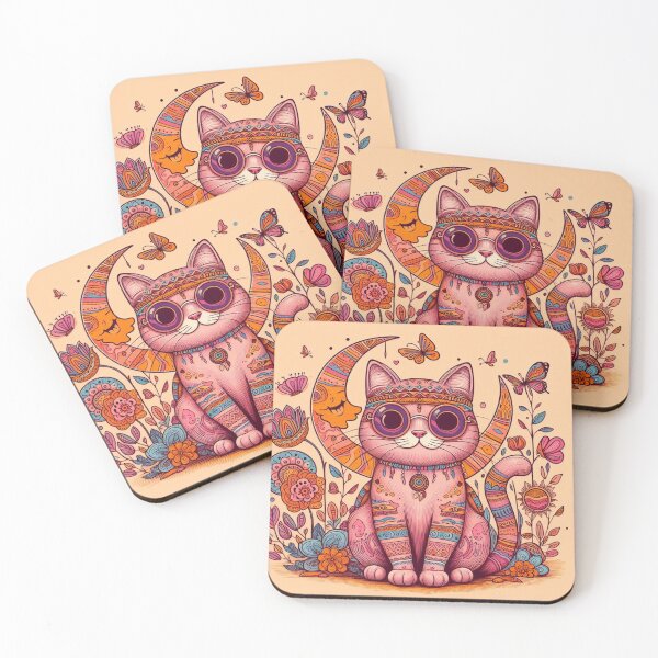 Item preview, hippi cat designed and sold by Greydate.