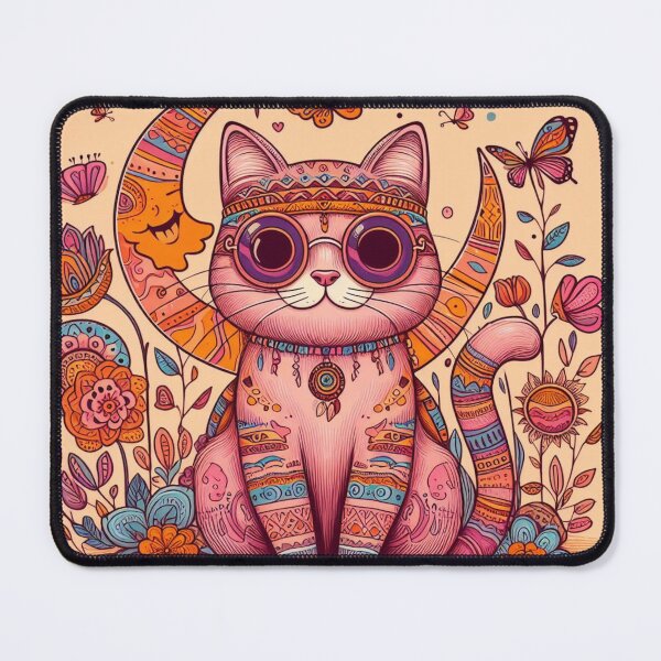 Item preview, hippi cat designed and sold by Greydate.
