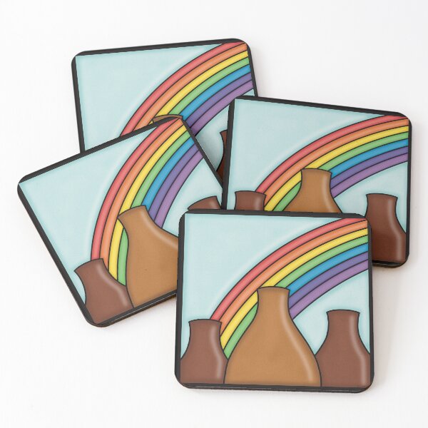 Item preview, Potteries Rainbow Behind Kilns Stained Glass designed and sold by MadeByGeeClowes.