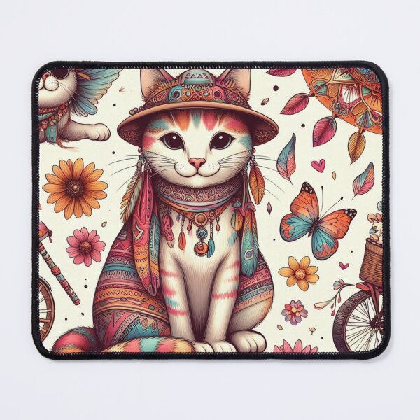Item preview, hippi cat designed and sold by Greydate.