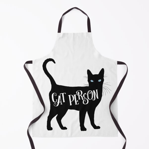 Item preview, Cat Person in Black Cat Silhouette Blue Eyes designed and sold by Carleah Unique.