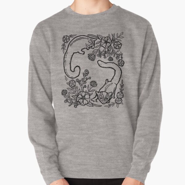 Item preview, Sugar Gliders and Flowers in Black designed and sold by landpenguin.