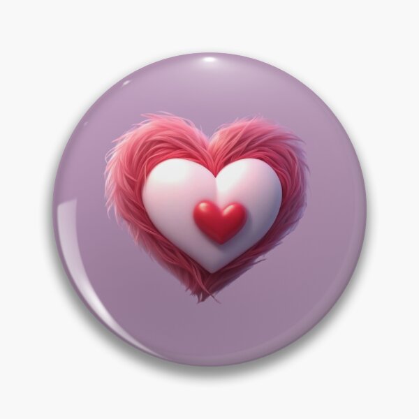 Item preview, Cute Fuzzy Pink Heart  designed and sold by Digiheart.