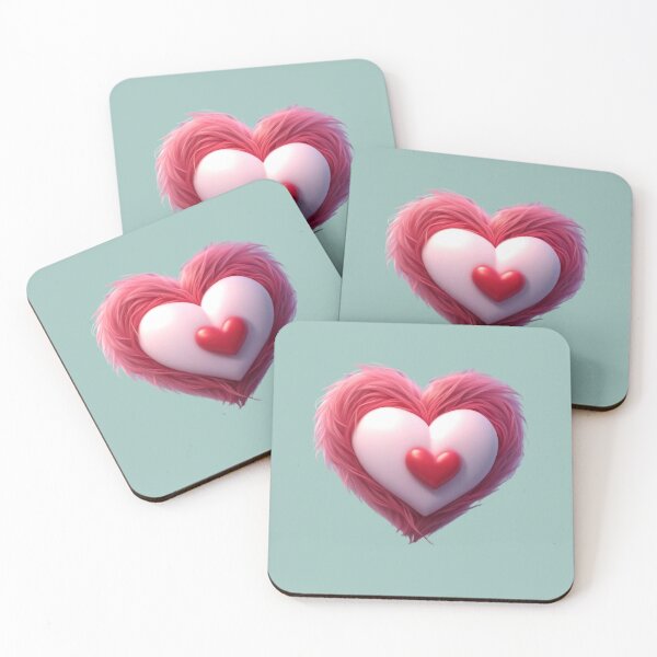 Item preview, Cute Fuzzy Pink Heart  designed and sold by Digiheart.
