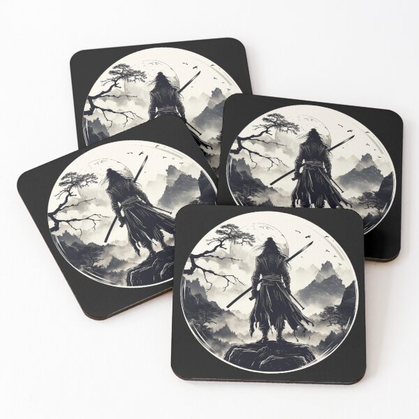 Item preview, Fantasy Fiction - Samurai Facing the Moon designed and sold by Fantasy Masterpiece.