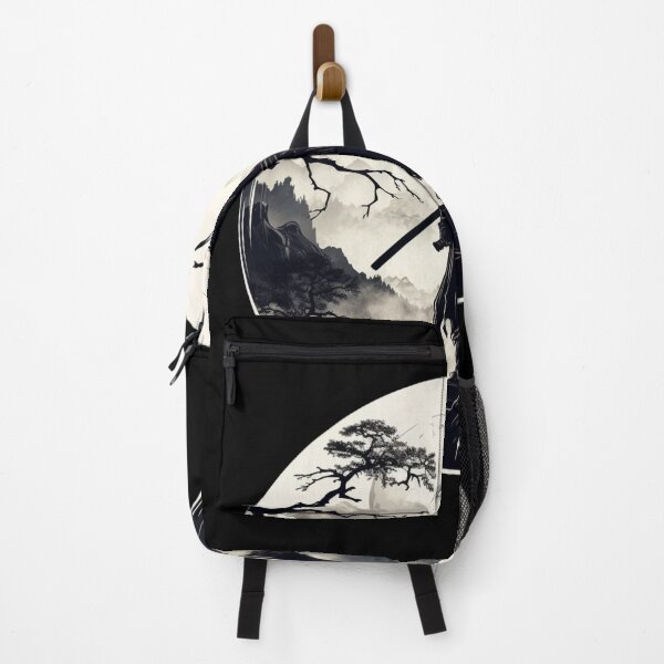 Item preview, Fantasy Fiction - Samurai Facing the Moon designed and sold by Fantasy Masterpiece.