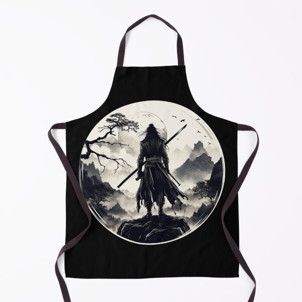 Item preview, Fantasy Fiction - Samurai Facing the Moon designed and sold by Fantasy Masterpiece.