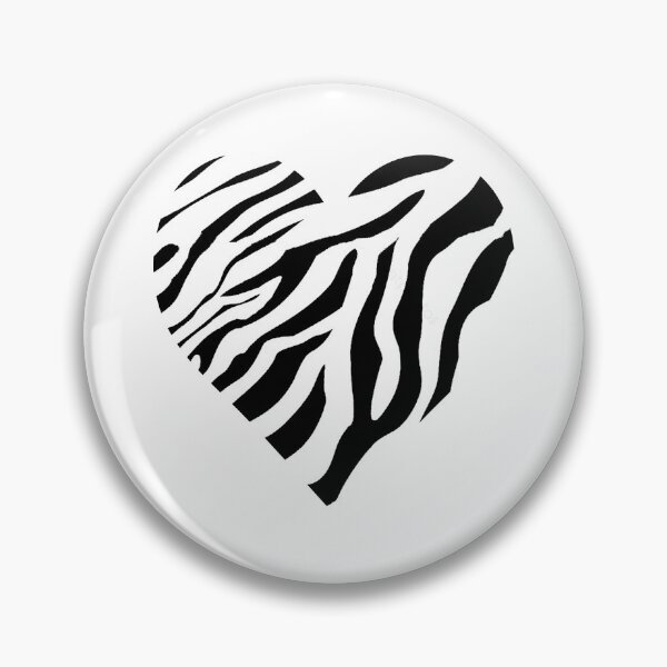 Item preview, zebra heart designed and sold by Audrey Janvier | AJD.