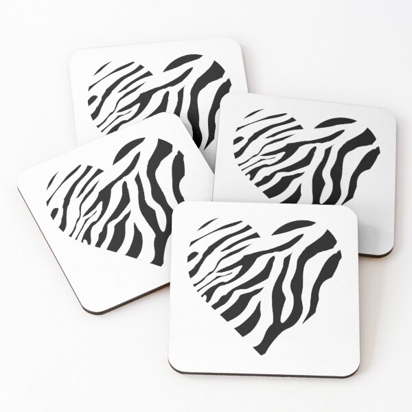 Item preview, zebra heart designed and sold by Audrey Janvier | AJD.